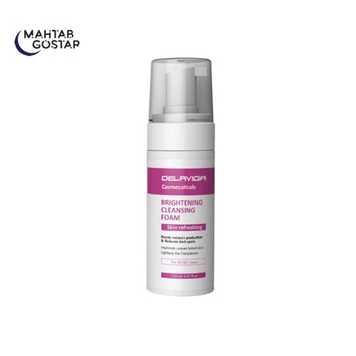 فوم-شستشوی-صورت-روشن-کننده-مناسب-انواع-پوست-150-م-ل-دلاویگا-Delaviga-