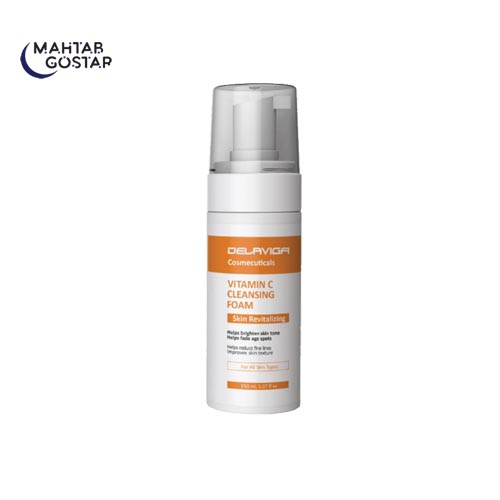فوم-شستشوی-صورت-حاوی-ویتامین-سی-مناسب-انواع-پوست-150-م-ل-دلاویگا-Delaviga-