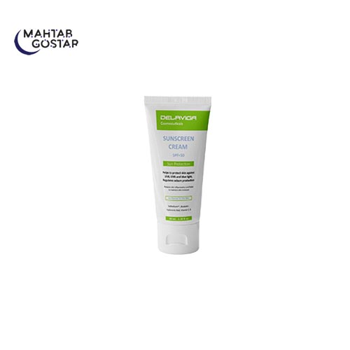 کرم-ضد-آفتاب-پوست-نرمال-تا-چرب-SPF50-دلاویگا-Delaviga-
