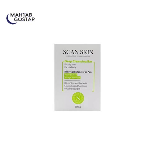 پن-پوست-چرب--و-مستعد-اکنه-اسکن-اسکین-Scan-Skin-DEEP-CLEANSING-BAR-FOR-OILY-&-ACNE-PORNE-SKIN