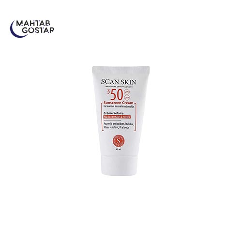 کرم-ضد-آفتاب-پوست-نرمال-تا-مختلط---رنگی-اسکن-اسکین-Scan-Skin-SUNSCREEN-CREAM-SPF-50-for-NORMAL-TO-COMBINATION-SKIN-(TINTED)