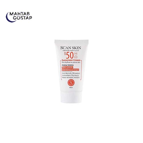 کرم-ضد-آفتاب-پوست-چرب-و-مستعد-اکنه-اسکن-اسکین-Scan-Skin-SUNSCREEN-CREAM-SPF-50-FOR-OILY&-ACNE-PRONE-SKIN
