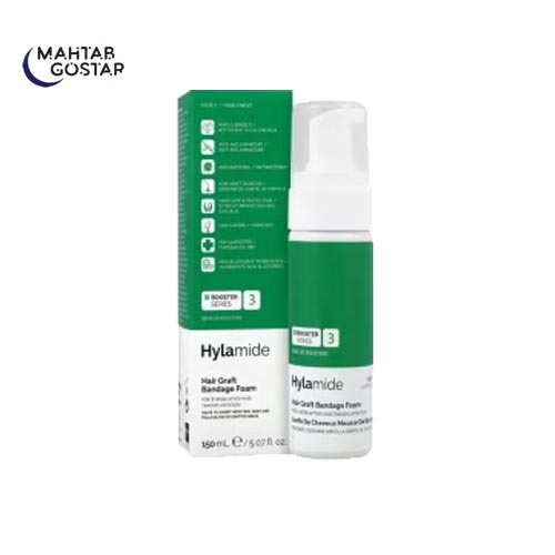 فوم-پاک-کننده-و-ترمیم-کننده-هفته-دوم-پس-از-کاشت-مو-(3)-هیلامید-Hylamide-HAIR-GRAFT-BANDAGE-FOAM