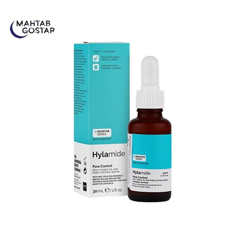 سرم-کنترل-منافذ-و-سبوم-پوست-هیلامید-Hylamide-