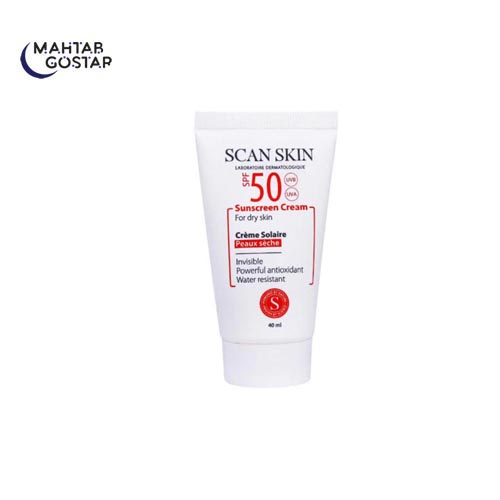 کرم-ضد-آفتاب-پوست-خشک--فاقد-رنگ-اسکن-اسکین-Scan-Skin-SUNSCREEN-CREAM-SPF-50-FOR-DRY-SKIN